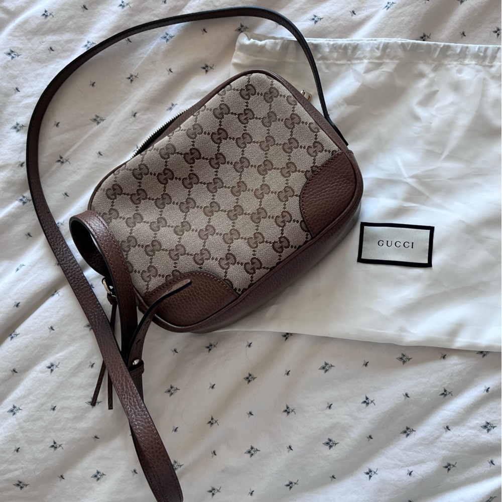 GUCCI monogram bree messenger bag